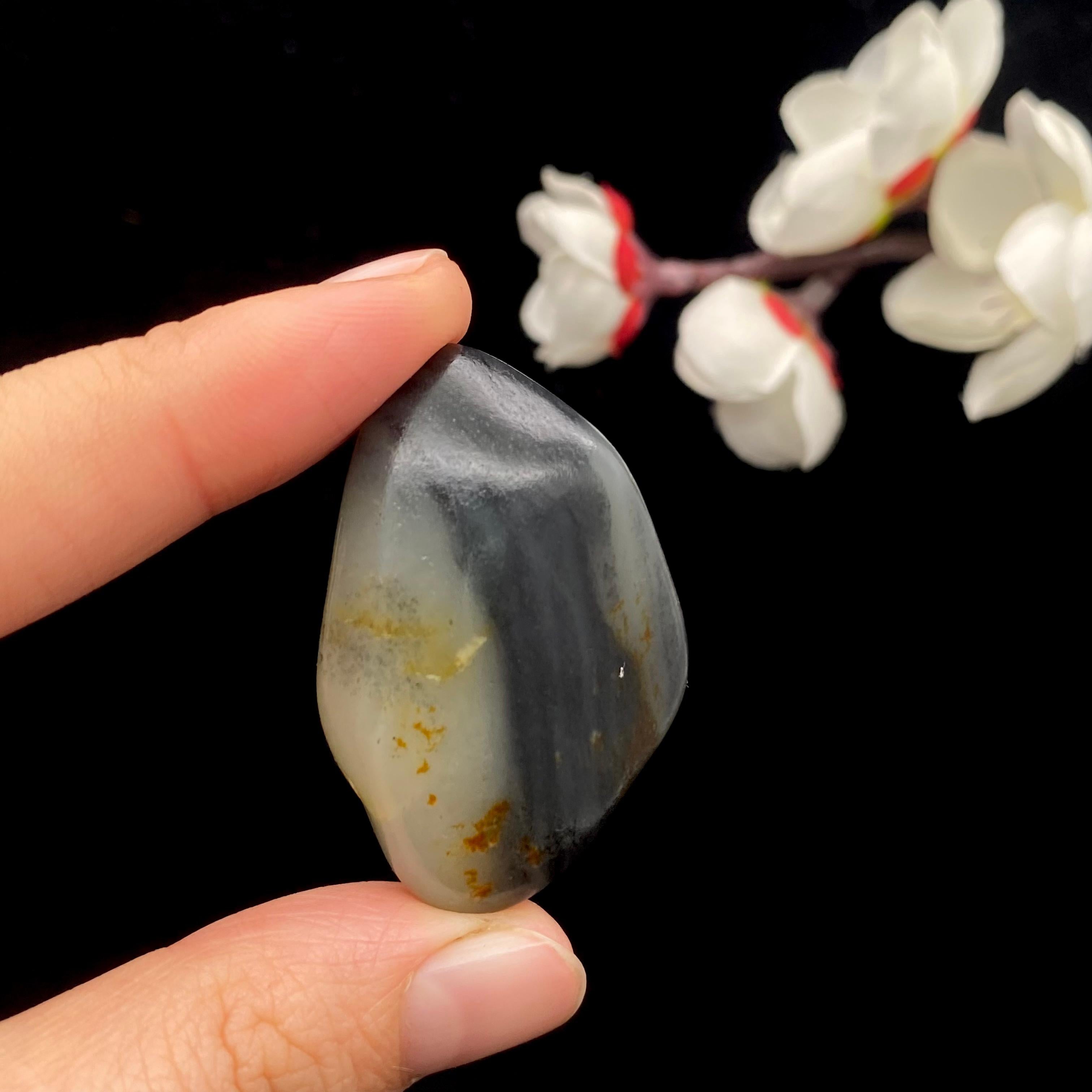 和田玉青花籽料原石（22.3g）