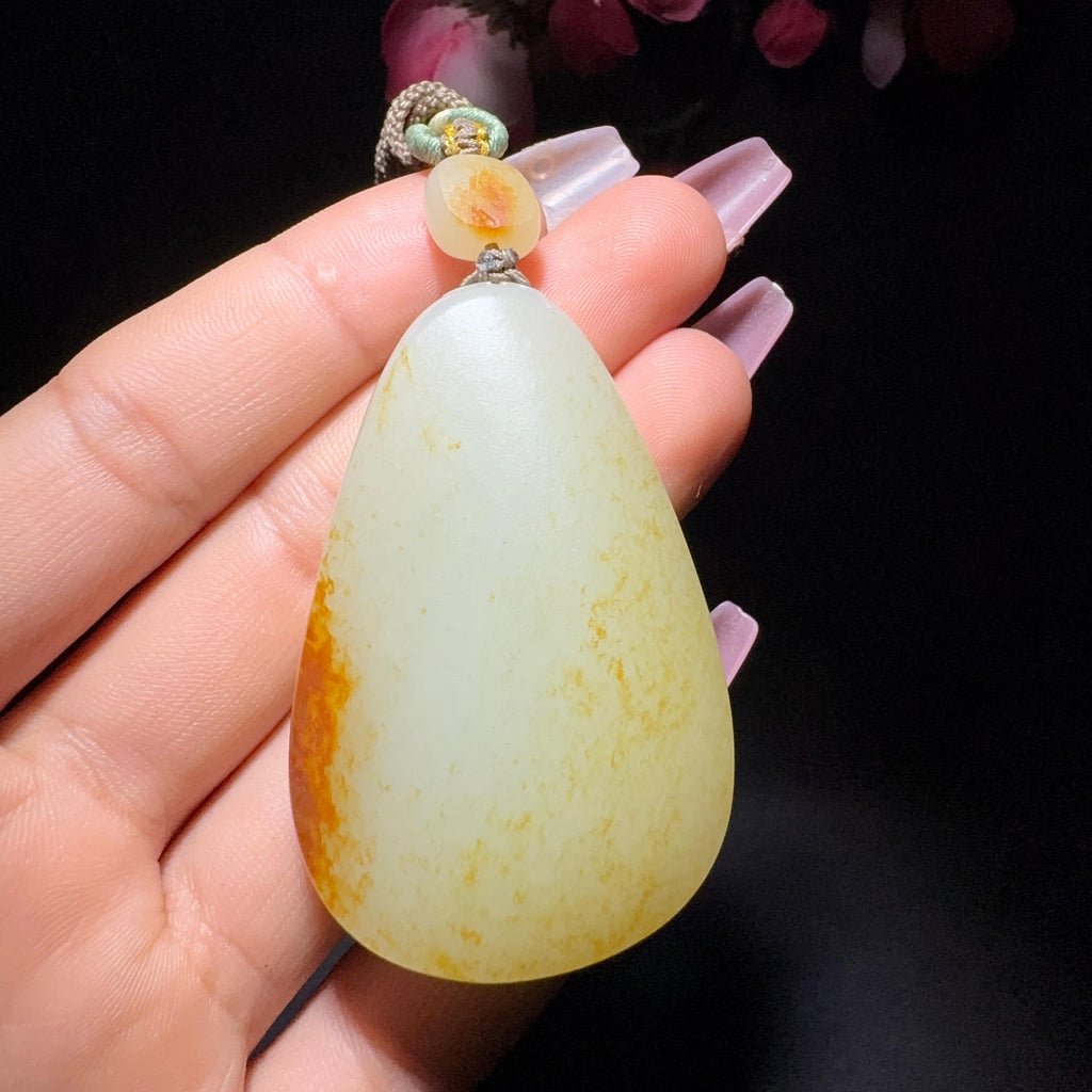和田玉籽料平安牌挂件（47.2g）
