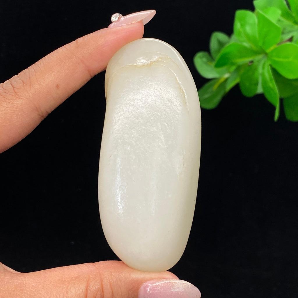 和田玉白玉籽料手把件（87.3g）