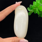 和田玉白玉籽料手把件（87.3g）