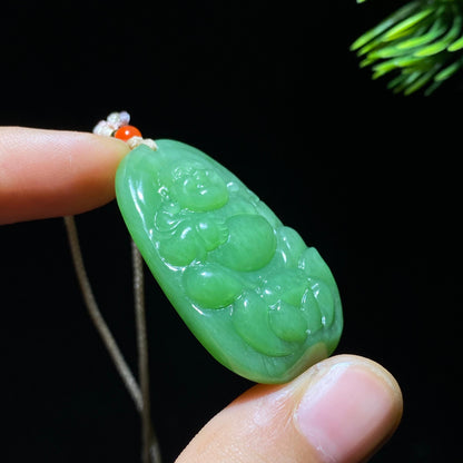 和田玉碧玉佛公（12.5g）