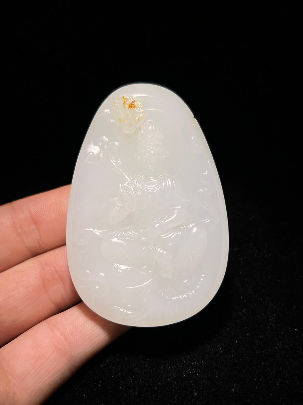 和田玉籽料观音（73.0g）