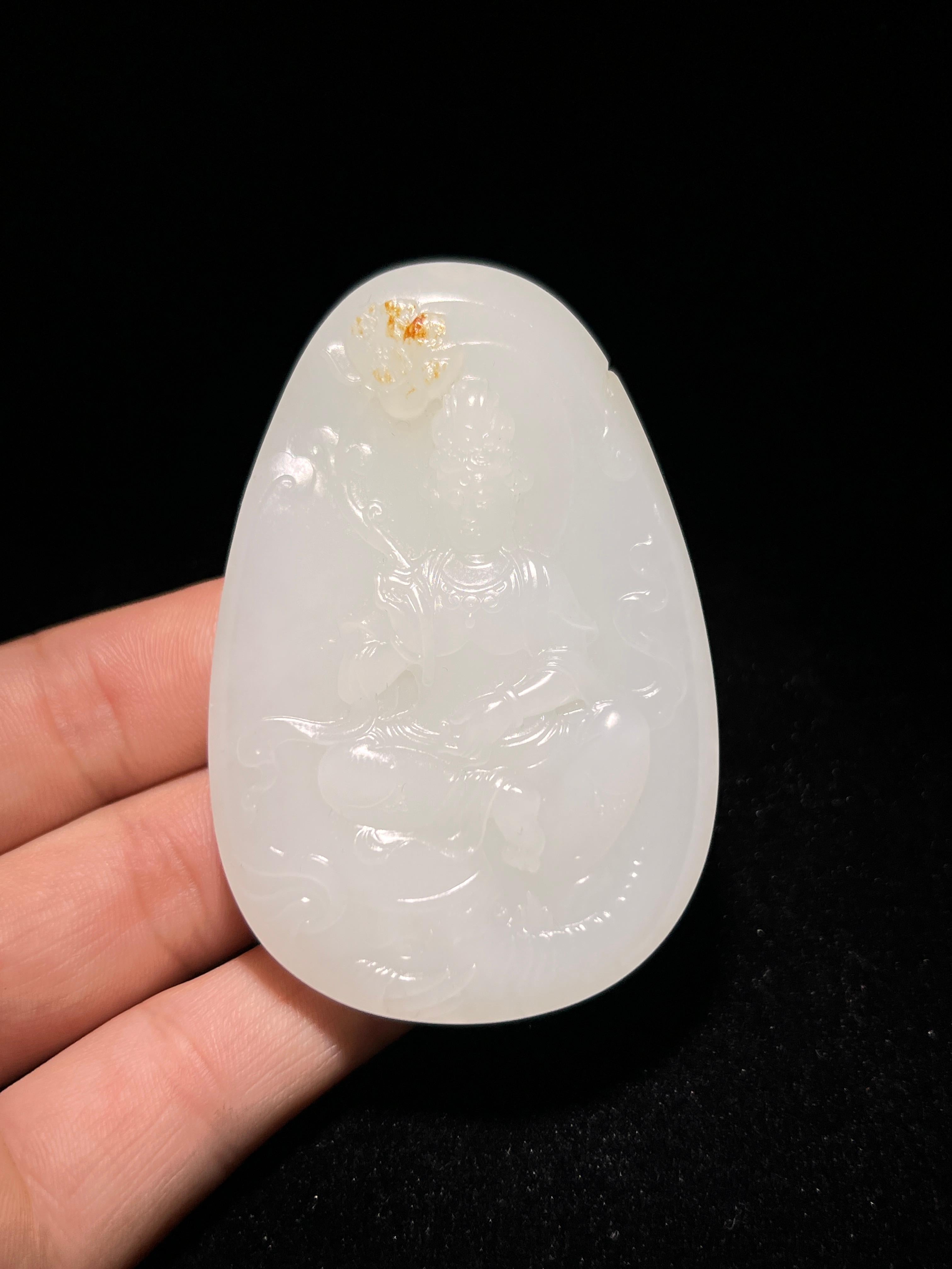 和田玉籽料观音（73.0g）