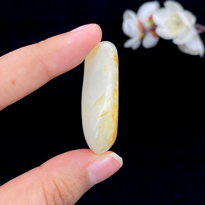 和田玉洒金皮籽料挂件（19.3g）