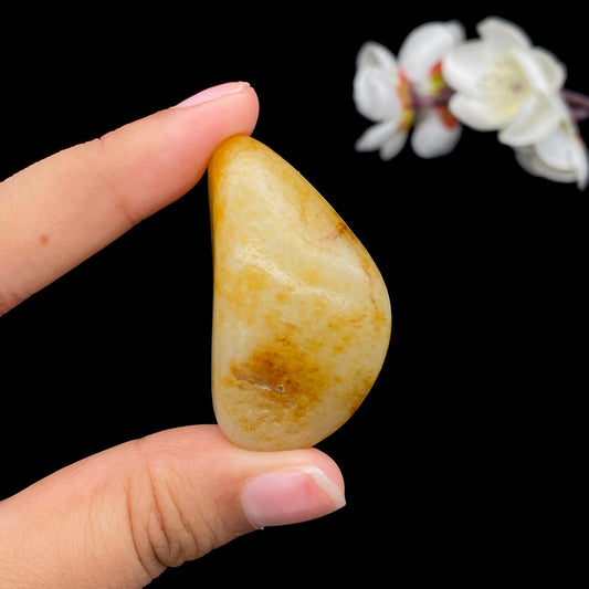 和田玉满洒金皮籽料挂件（32g）