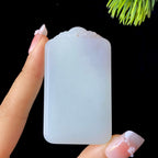 和田玉糖白平安无事牌（49.0g）