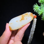 和田玉籽料无事牌（32.7g）