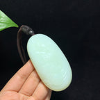 收藏级和田山料羊脂白玉生肖龙手把件（134.5g）