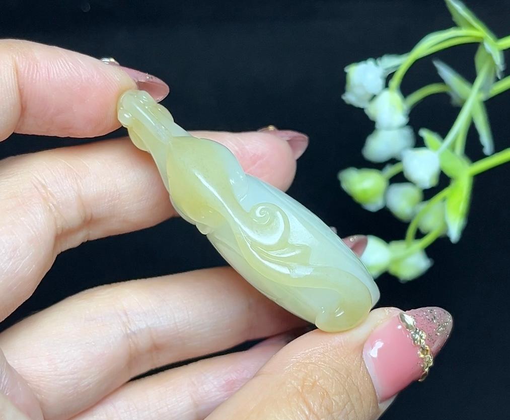 和田糖白府上有龙（39.5g）