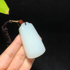 和田山料白玉无事牌挂件（47.7g）