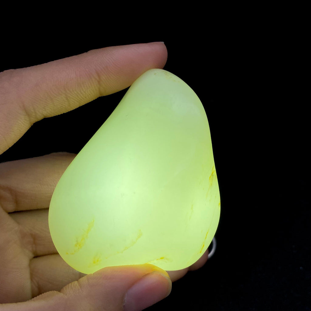 和田玉白玉籽料手把件（98.2g）