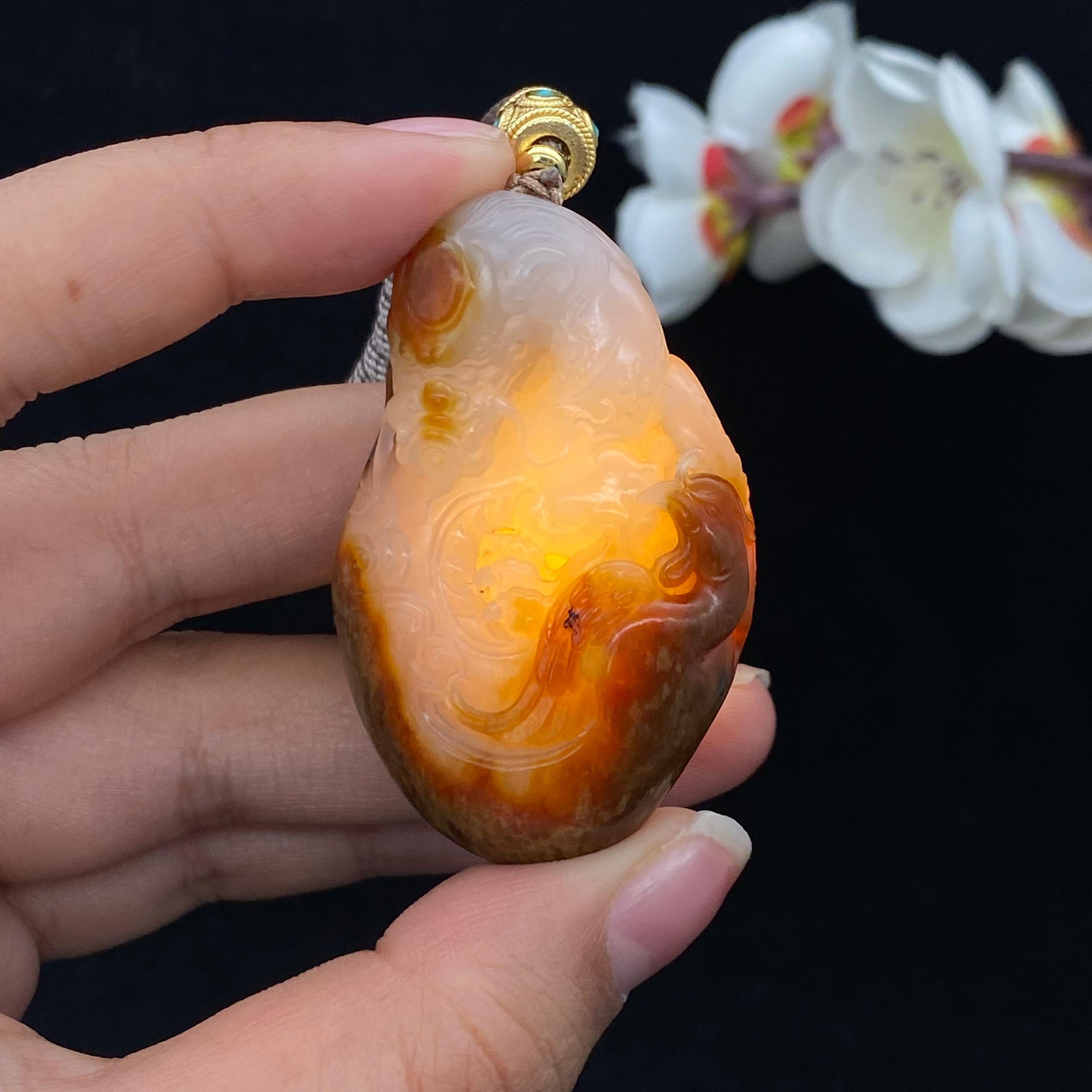 和田玉籽料【龙牌】（45.8g）