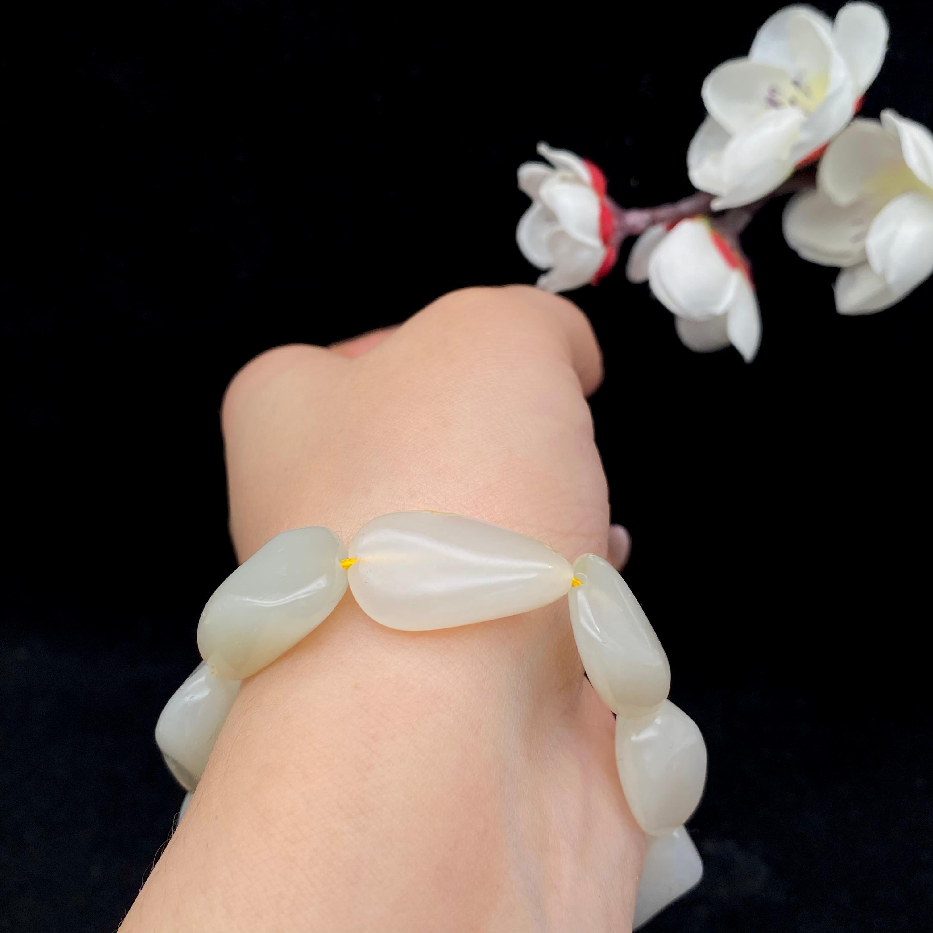 和田玉秋梨皮【精品手串】（34.3g）