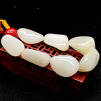 和田玉洒金皮【精品手串】（94.9g）