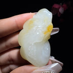 和田玉籽料挂件如意（40.7g）