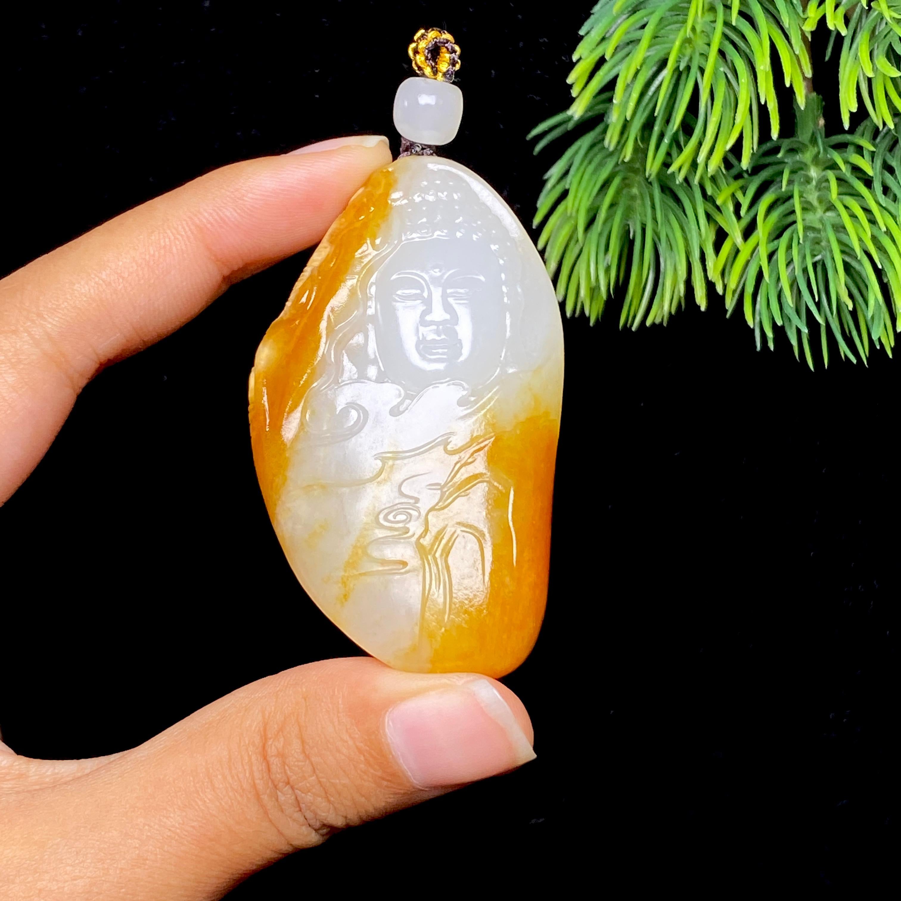 和田玉籽料大日如来（54.9g）