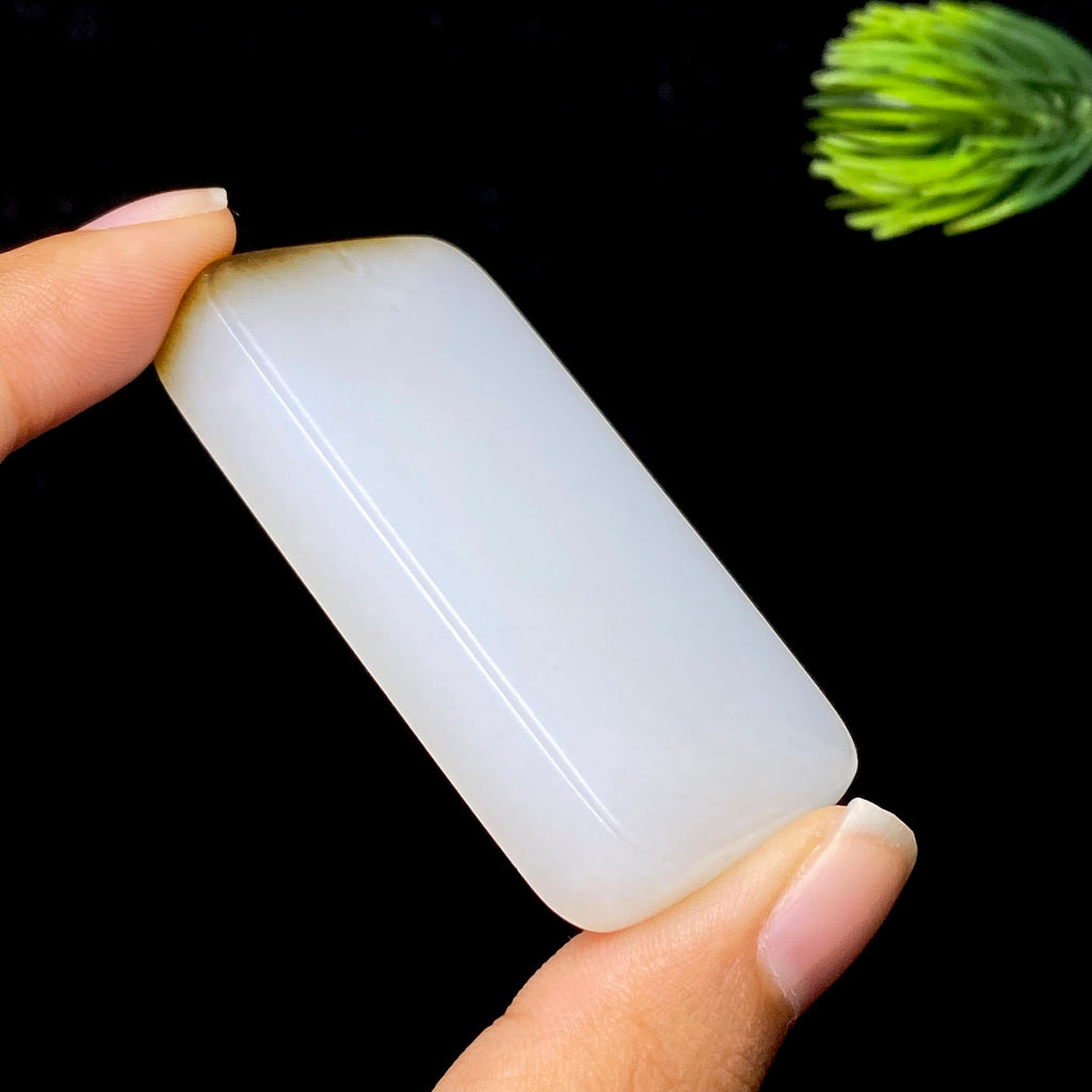 和田玉糖白无事牌（43.5g）