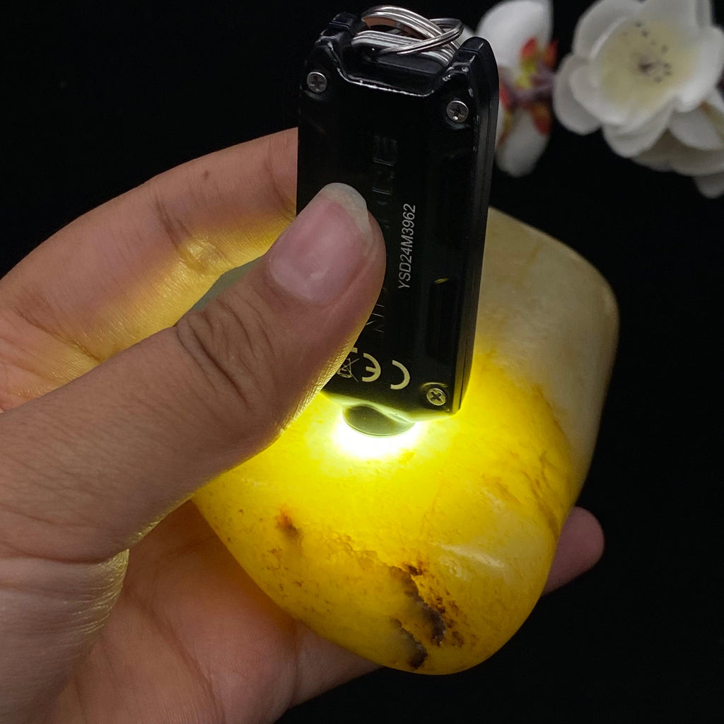 和田玉满洒金皮籽料（407.3g）