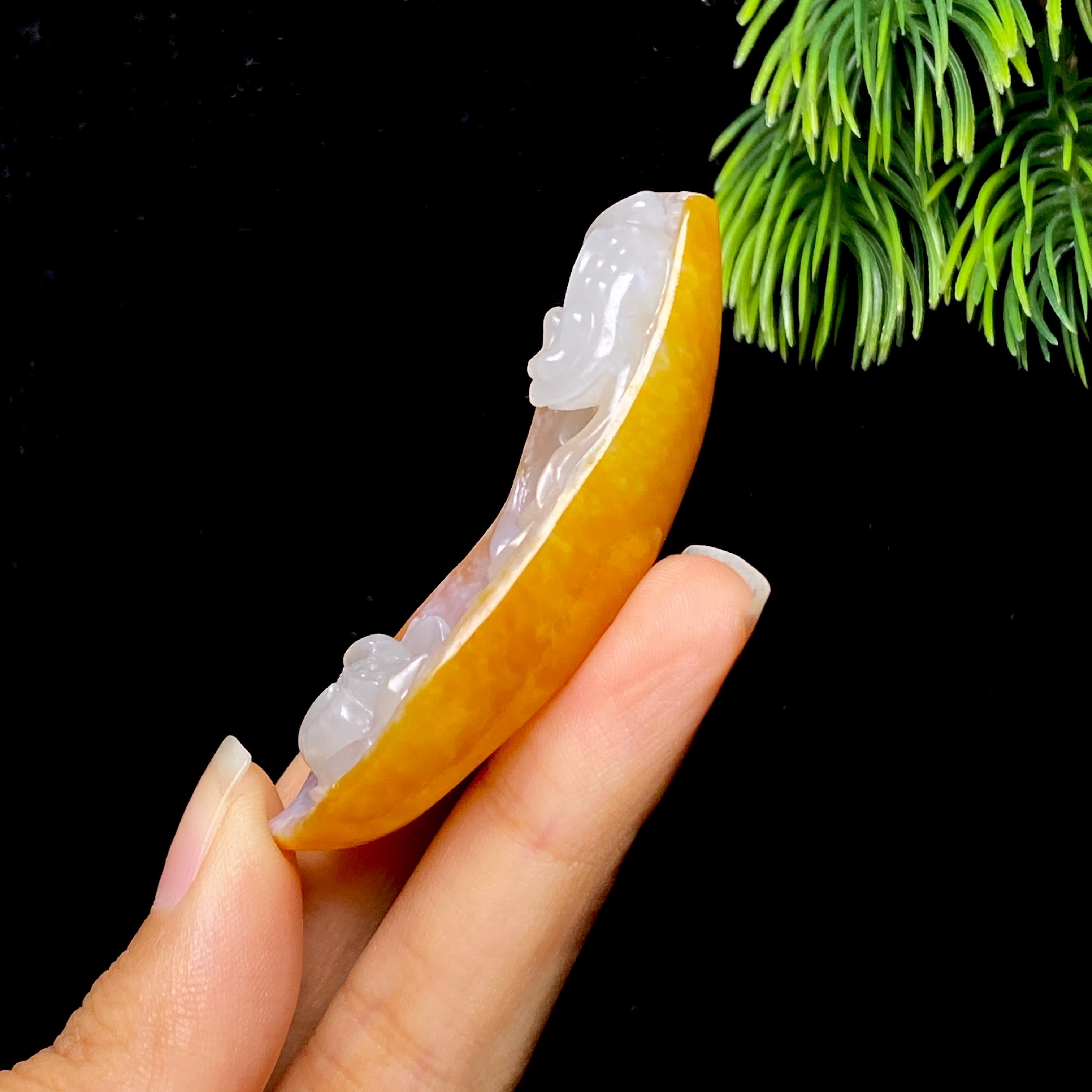 和田玉籽料呱呱来财（24.6g）