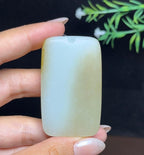 和田玉糖白平安无事牌（57.2g）