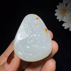 和田玉籽料羊脂白玉观音（39.7g）