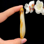 和田玉洒金皮籽料手把件（54.3g）