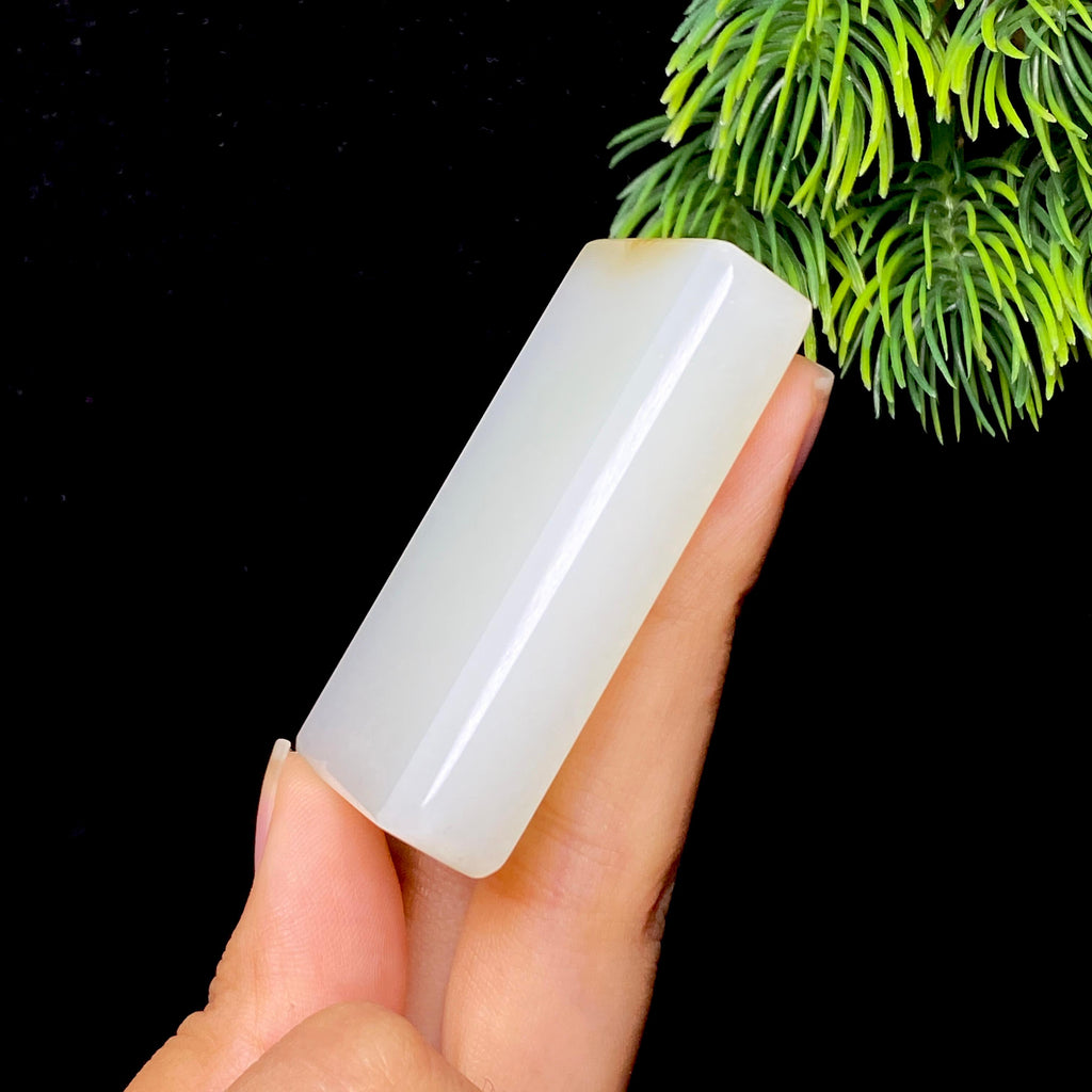 和田玉糖白无事牌（60.3g）