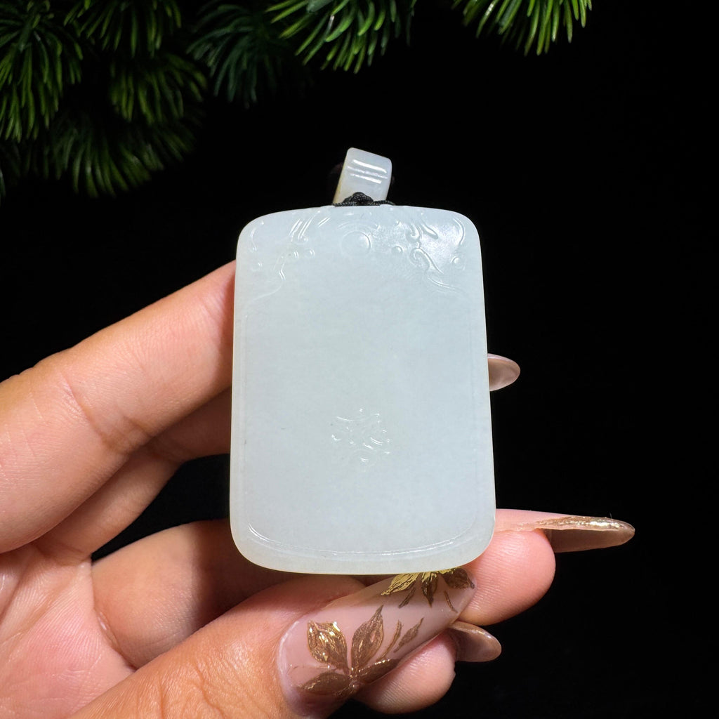 和田玉籽料满皮无事牌（52.0g）