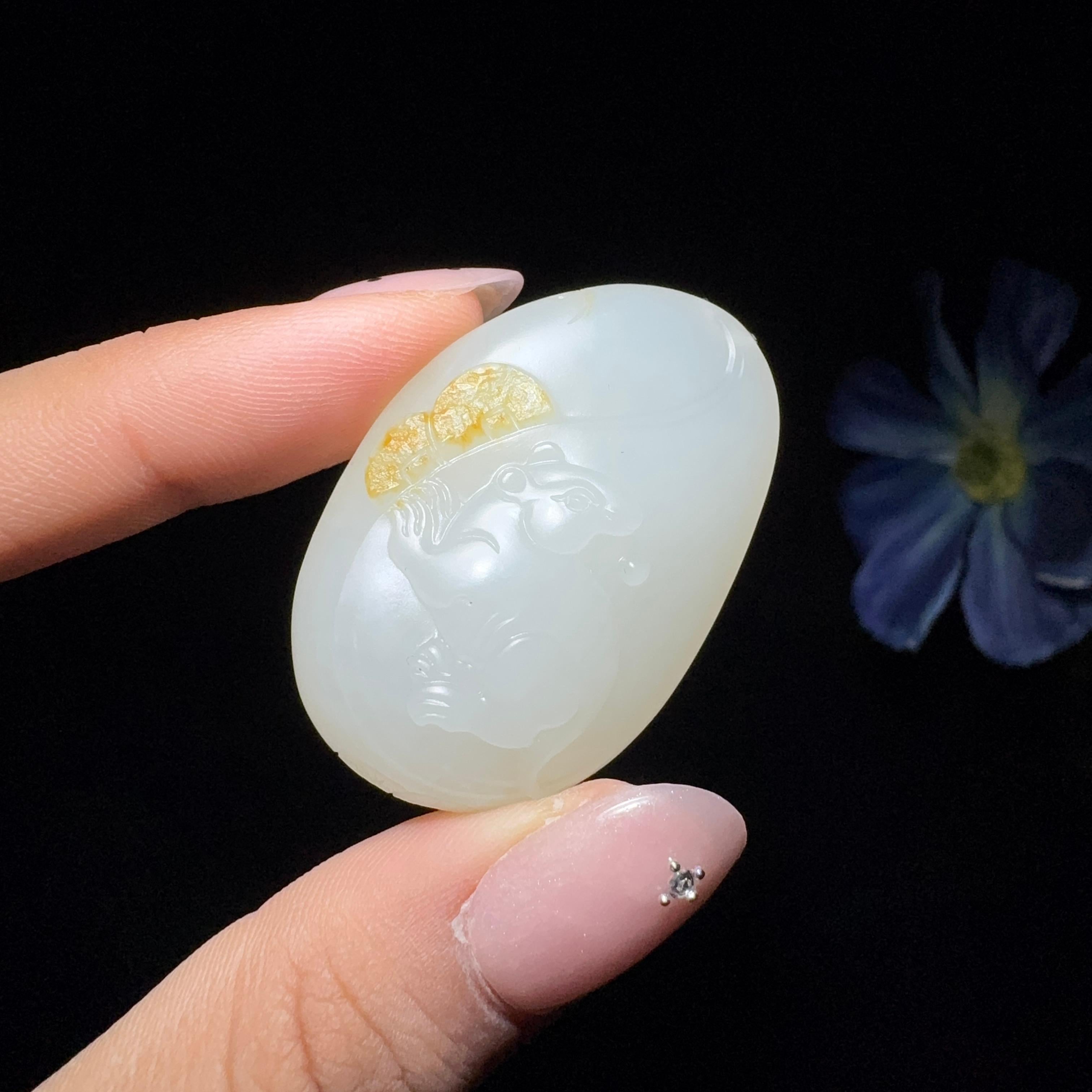 和田玉籽料挂件老鼠（23.5g）
