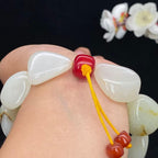 和田玉洒金皮籽料【精品手串】（101.1g）