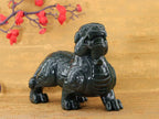 和田玉籽料黑青貔貅摆件（2650g）