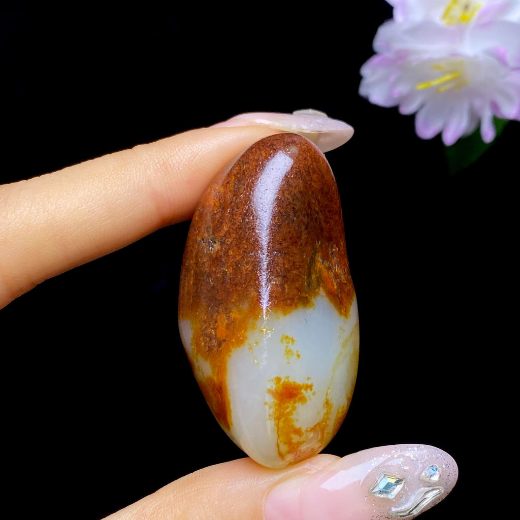 和田玉红皮籽料挂件（26.51g）