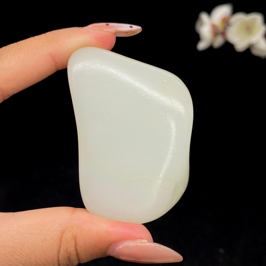 和田玉白玉籽料手把件（93.2g）