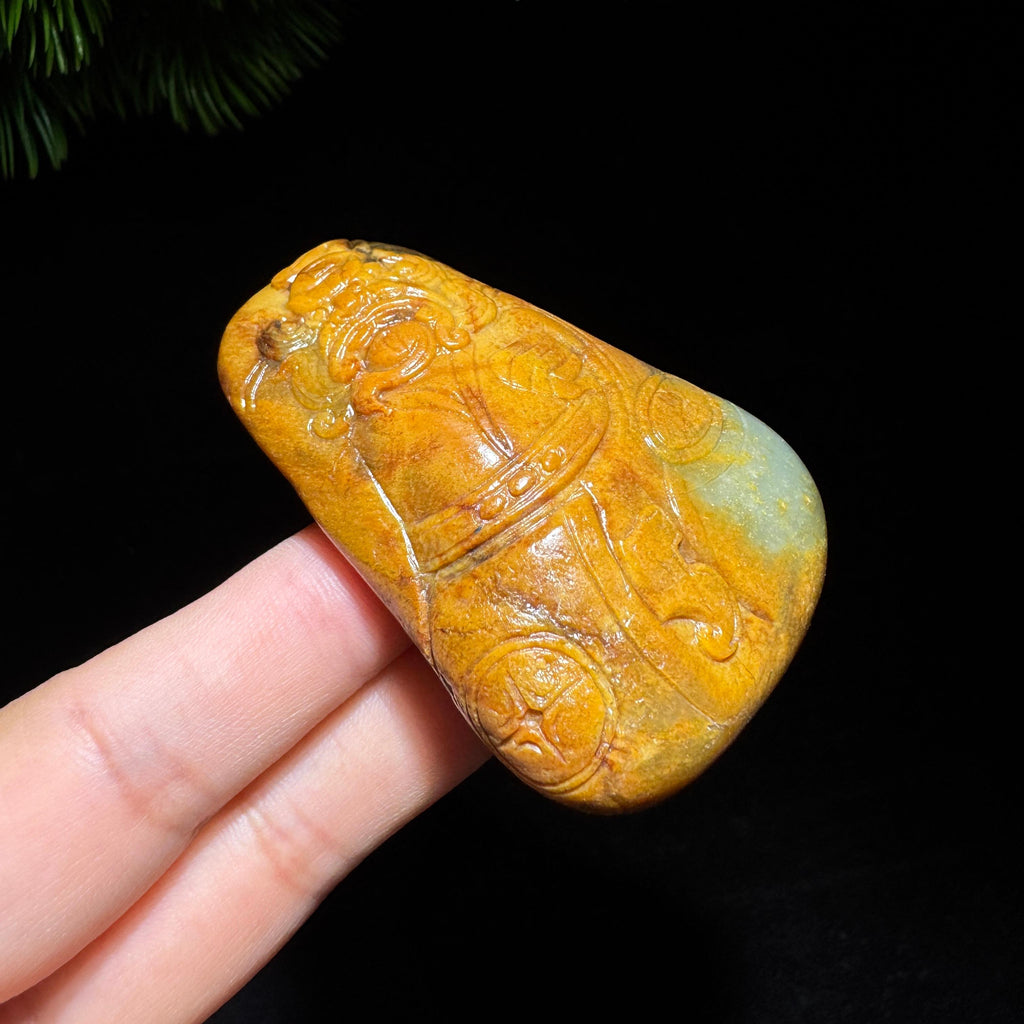 和田玉籽料钟馗（83.5g）