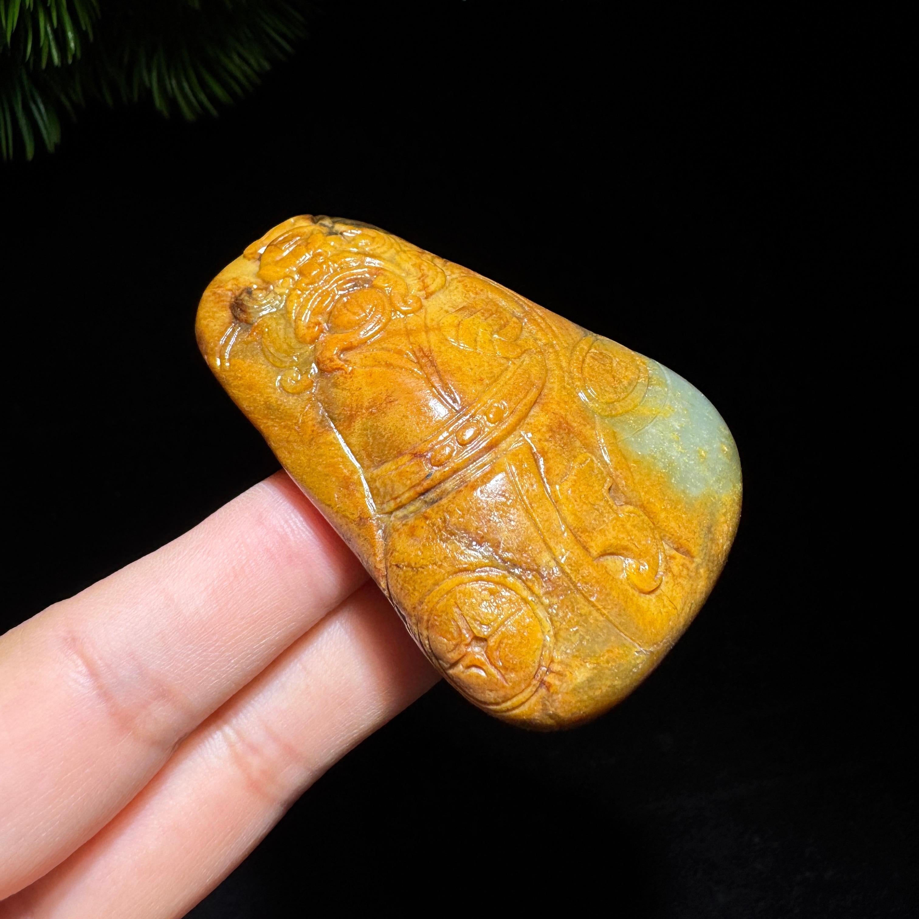 和田玉籽料钟馗（83.5g）