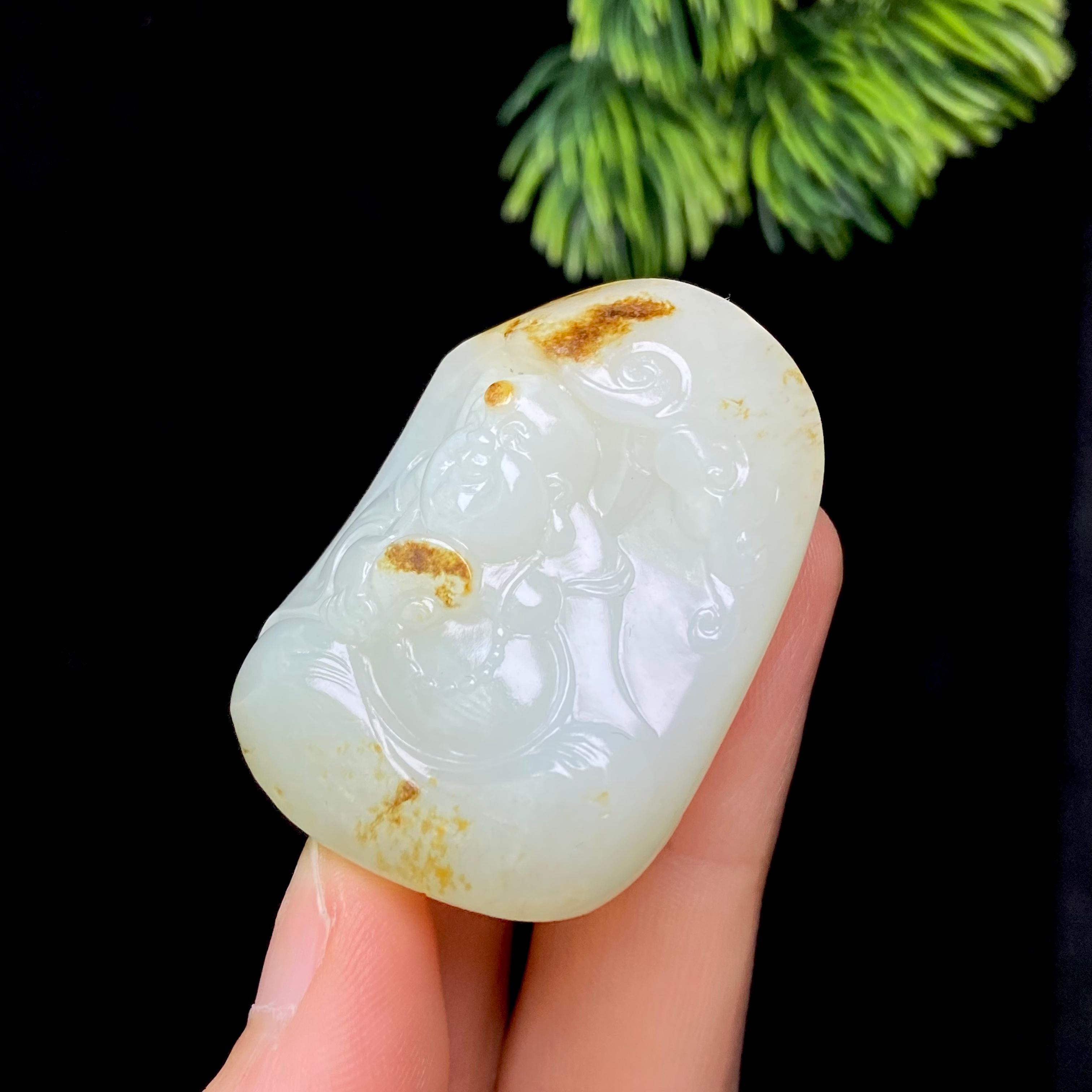 和田玉籽料佛公（39.6g）