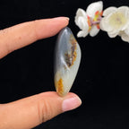 和田玉青花带黄皮籽料挂件（37.3g）