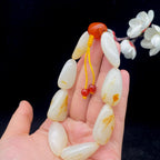 和田玉洒金皮籽料【精品手串】（57.3g）