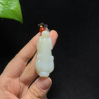 高品质新疆且末糖白玉生肖马挂件（36.2g）