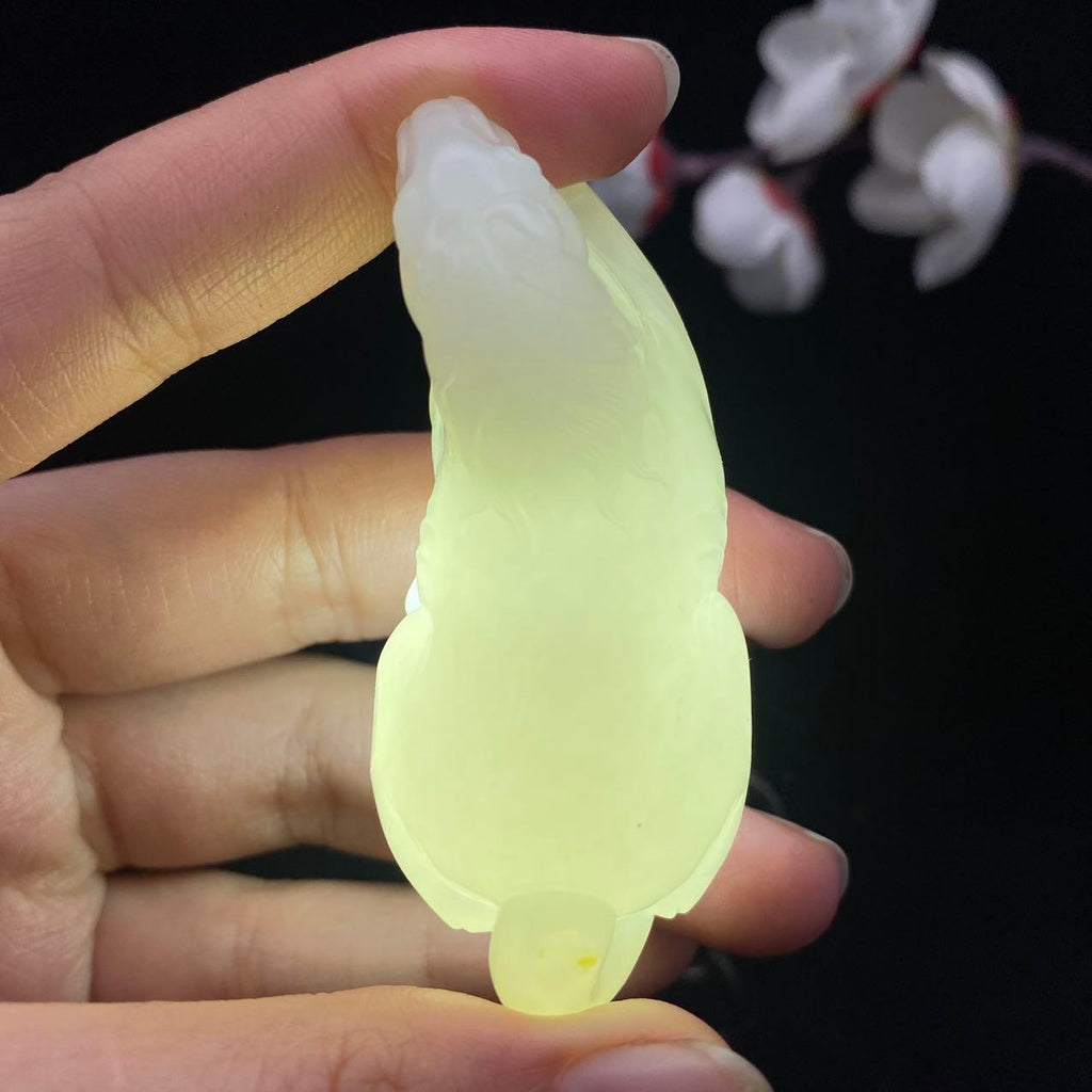 和田玉白玉籽料【马到成功】（64.2g）