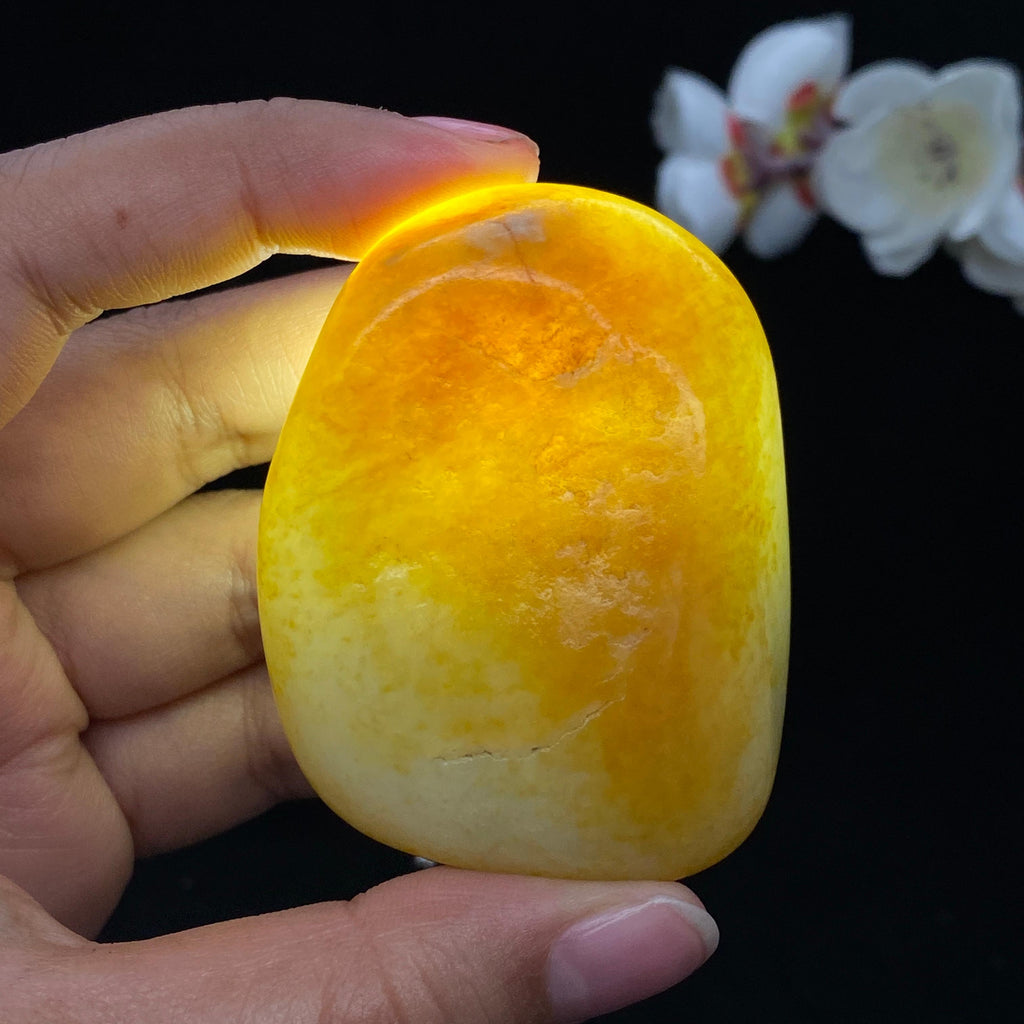 和田玉聚黄皮籽料（109.5g）