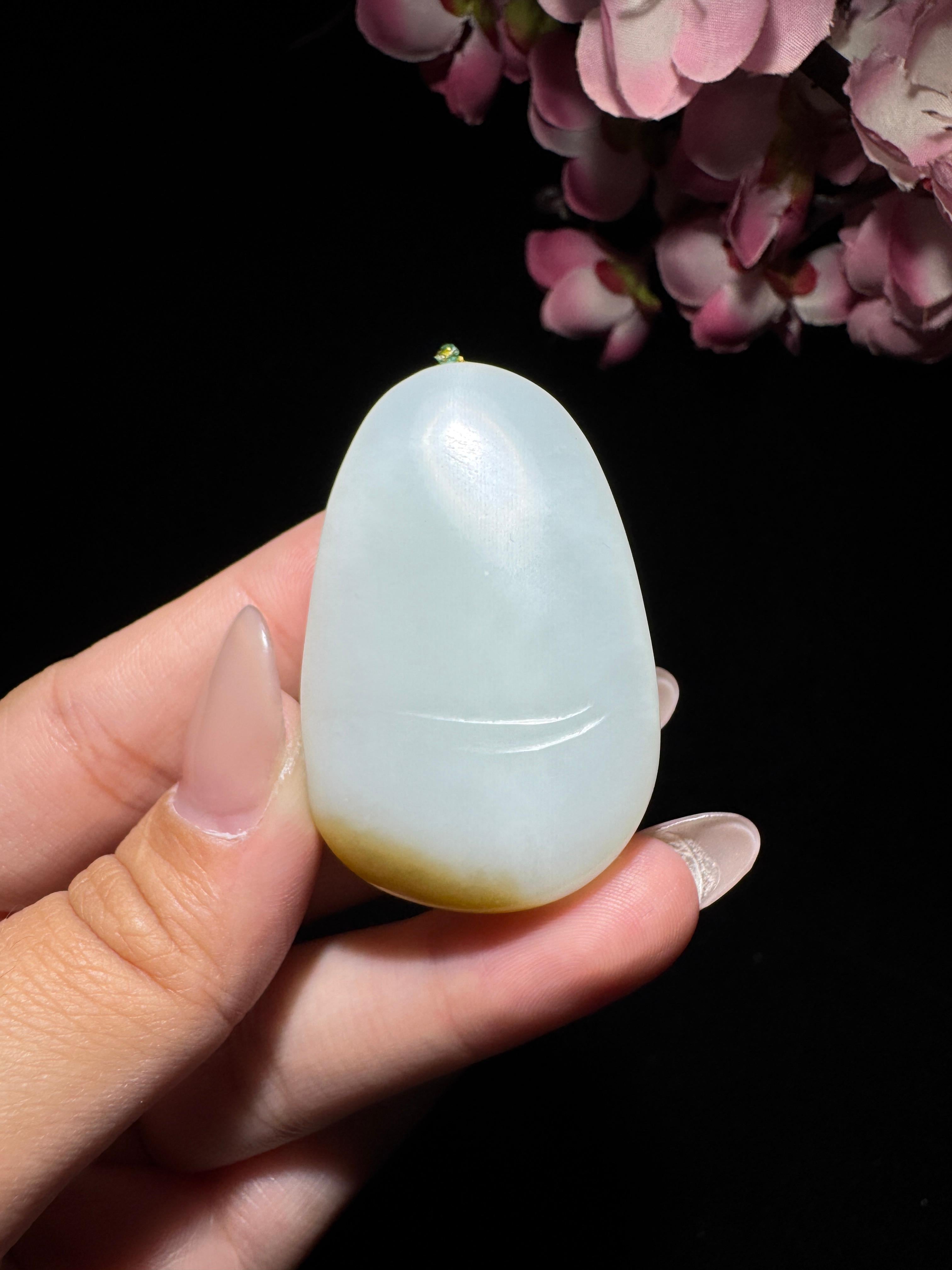 和田玉糖白玉观音（32.0g）