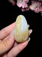 和田玉糖白玉观音（33.3g）