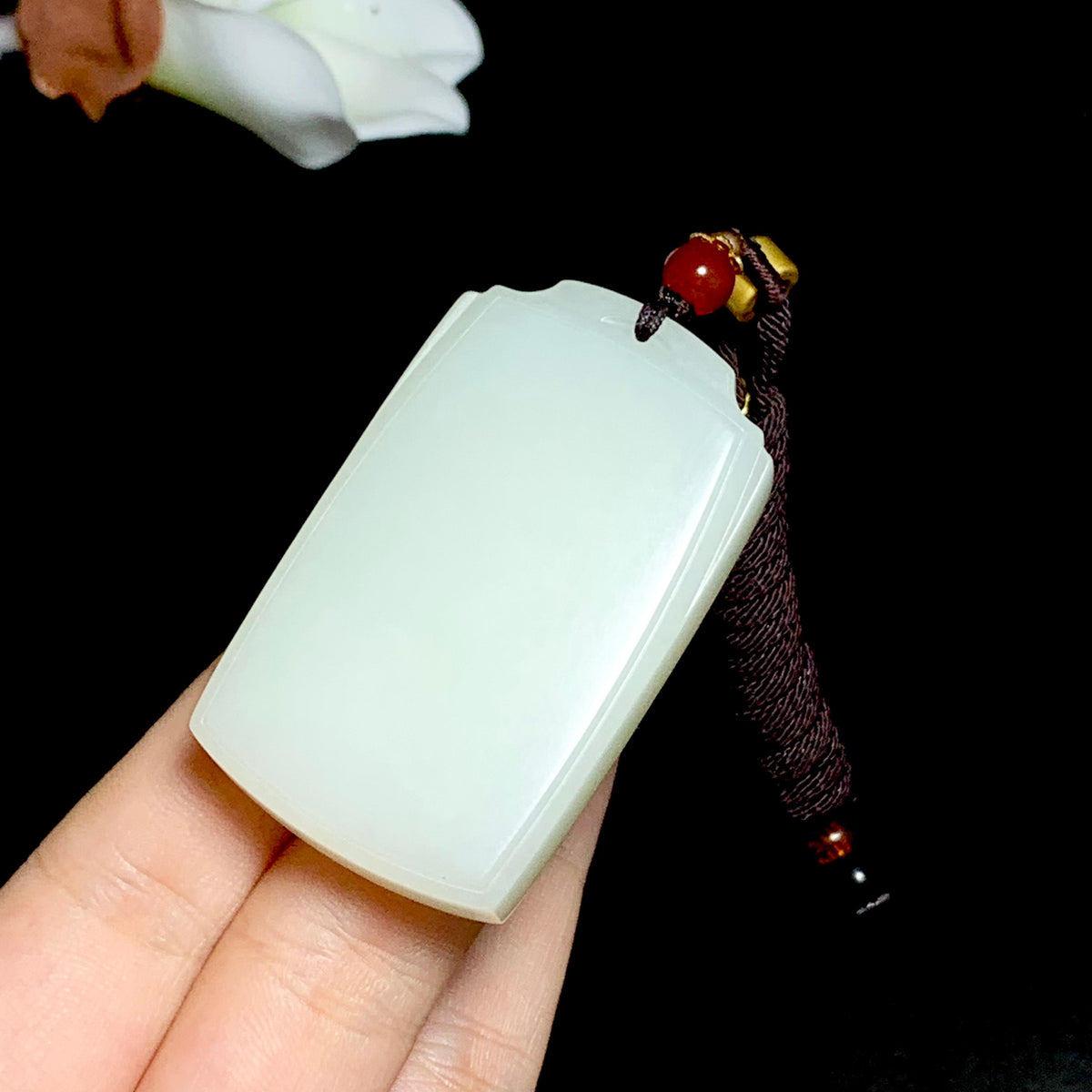 和田山料白玉无事牌（52.0g）
