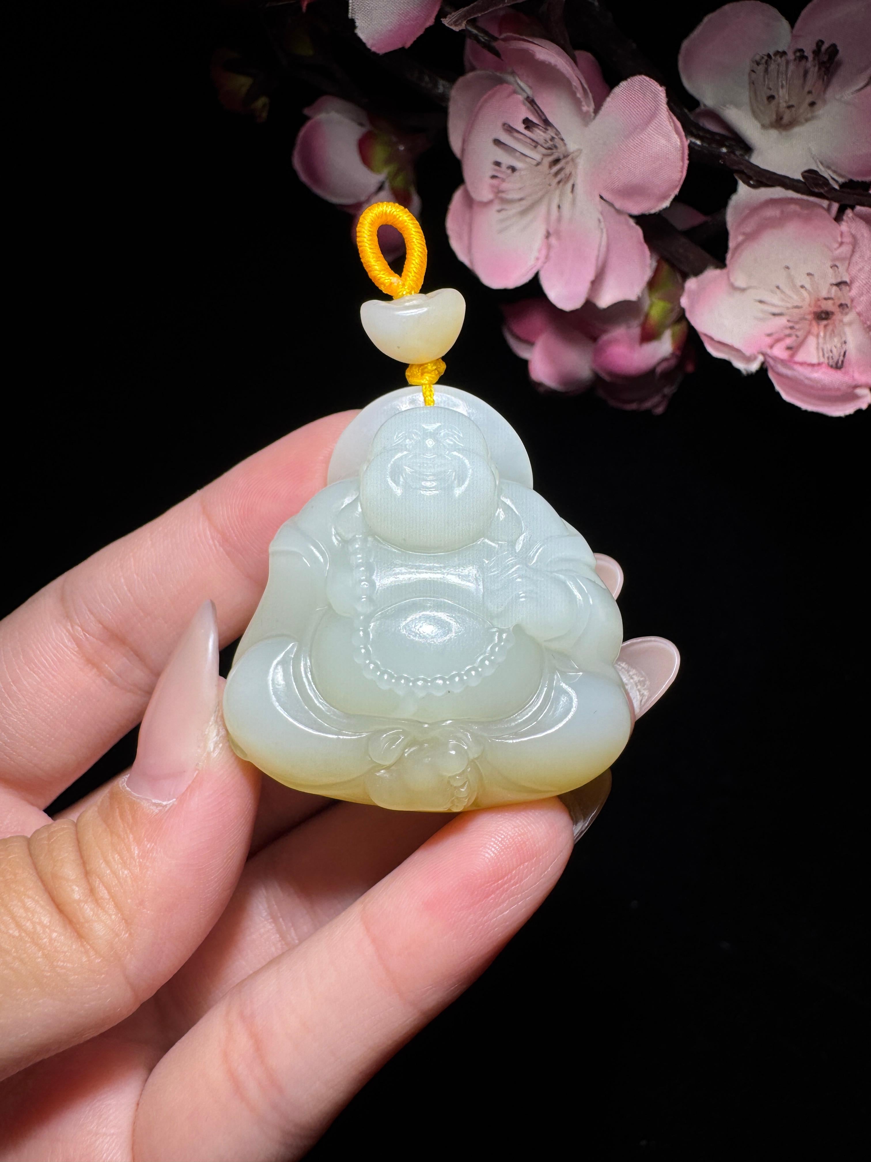 和田玉糖白玉佛公（40.0g）