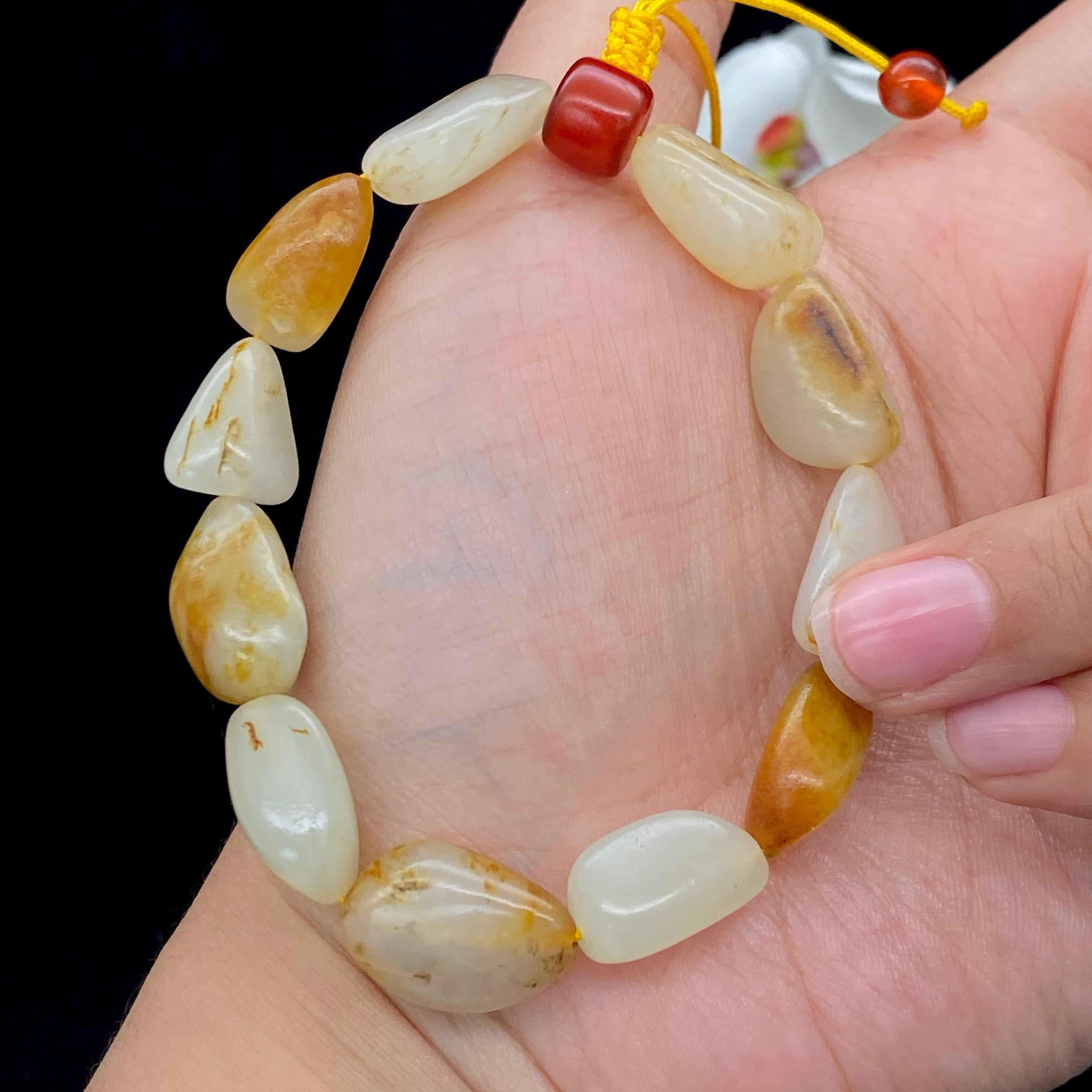 【超值推荐】和田玉洒金皮籽料【精品手串】（28.5g）