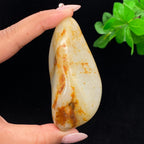 和田玉聚红皮籽料手把件（154.7g）