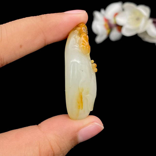 和田玉籽料【呱呱来财】（17.3g）