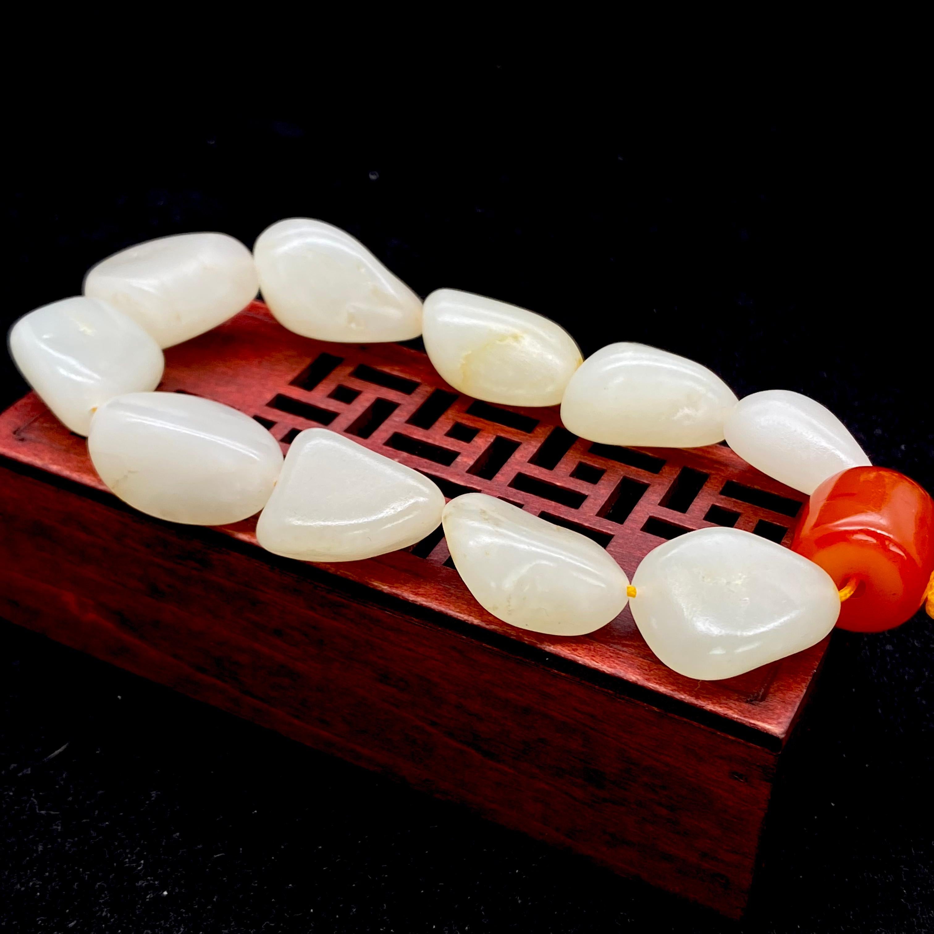 和田玉-白玉【精品手串】（62.1g）