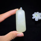 和田玉籽料平安无事牌（39.2g）